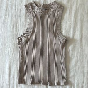 Ribbed Zara high neck tank